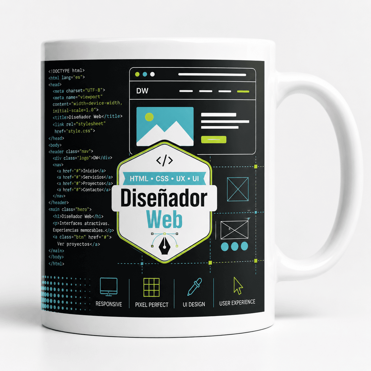Taza DISEÑADOR WEB Modelo 8