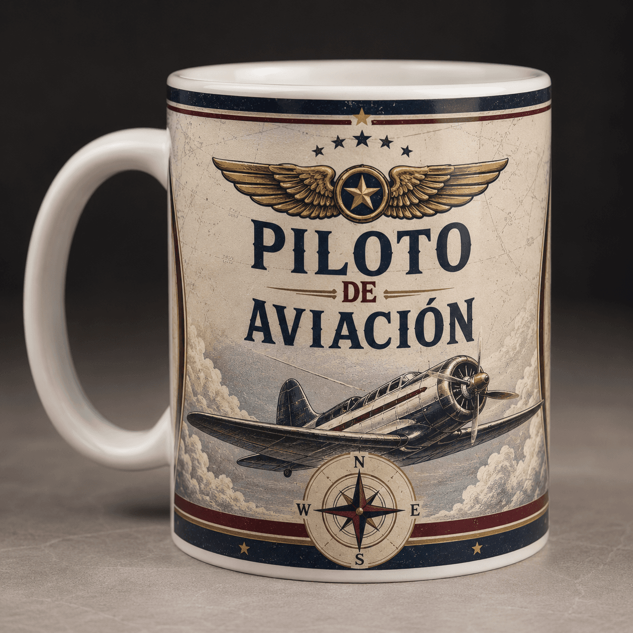 Taza PILOTO DE AVIACION Modelo 6