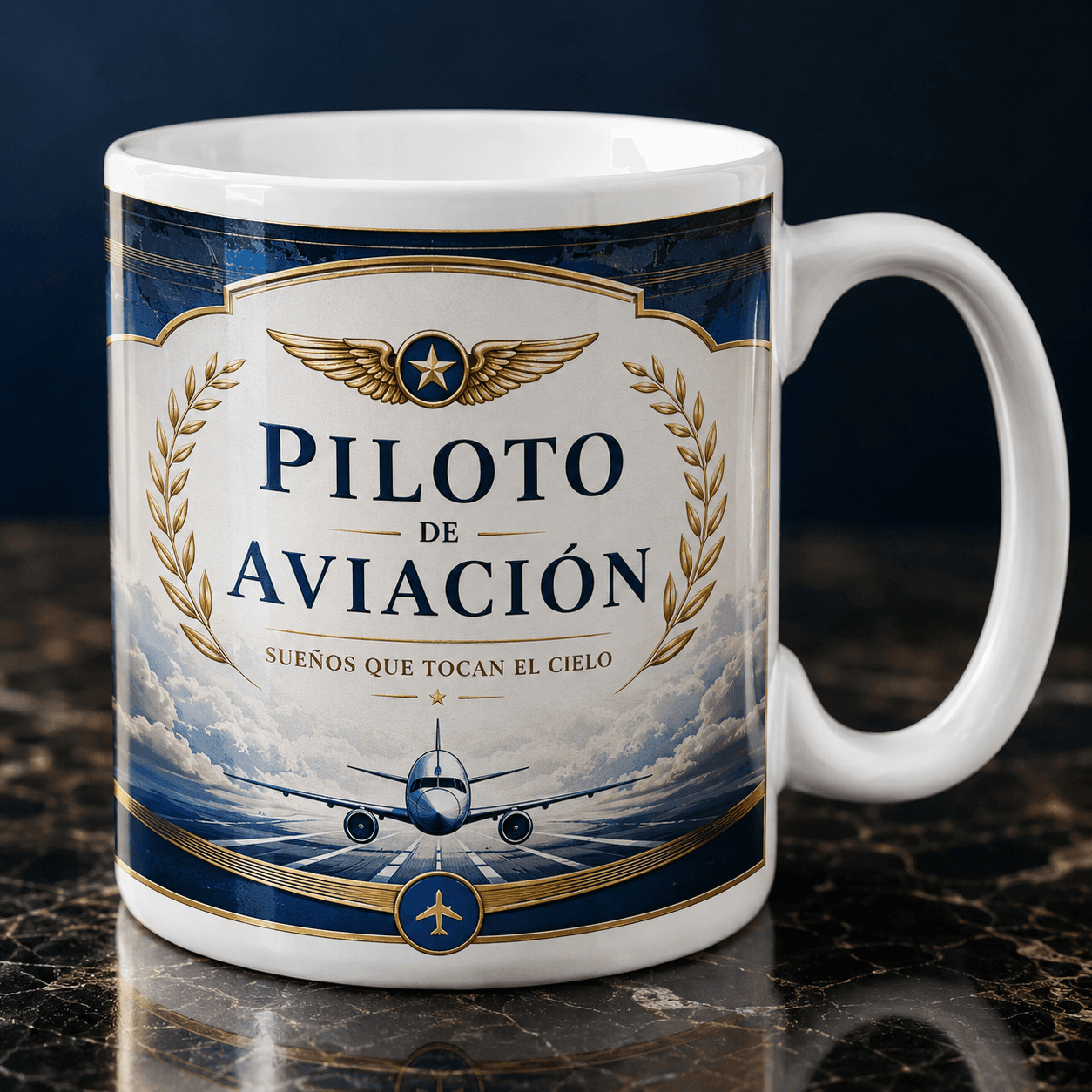 Taza PILOTO DE AVIACION Modelo 9