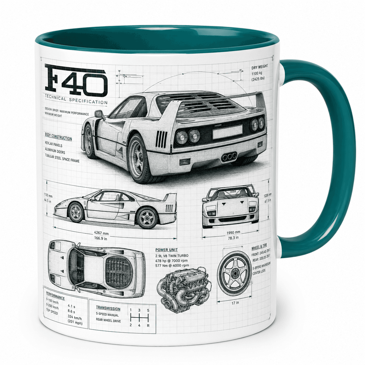Taza Ferrari Modelo 02