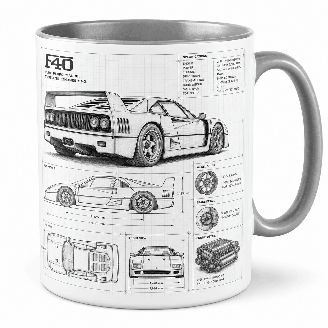 Taza Ferrari Modelo 05