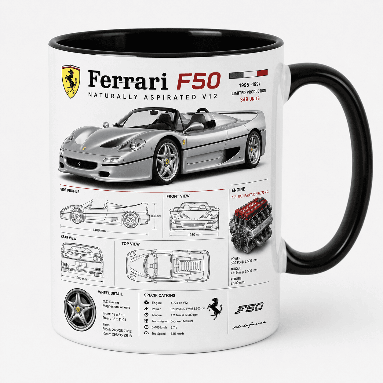 Taza Ferrari Modelo 12
