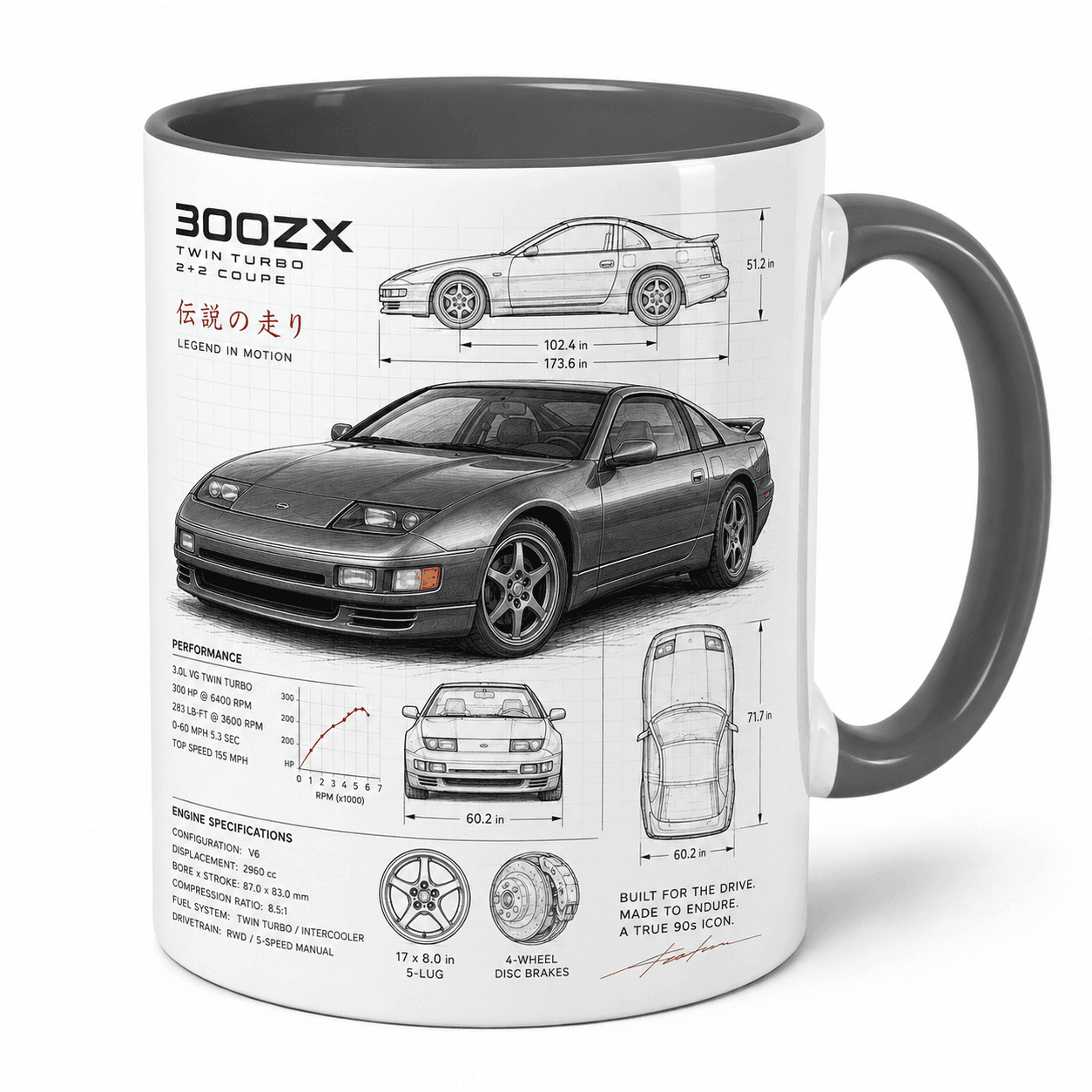 Taza Nissan GTR Modelo 11