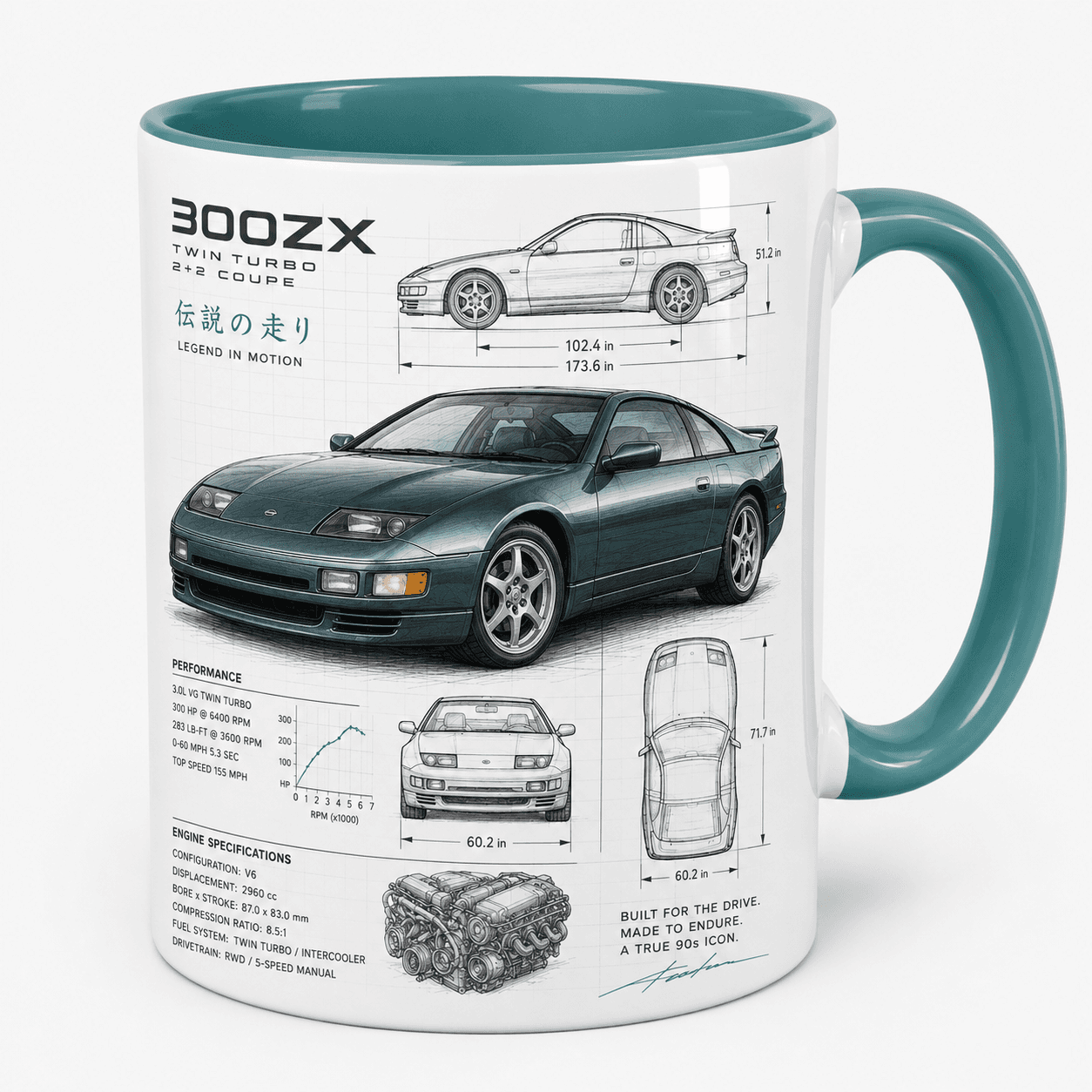 Taza Nissan GTR Modelo 12