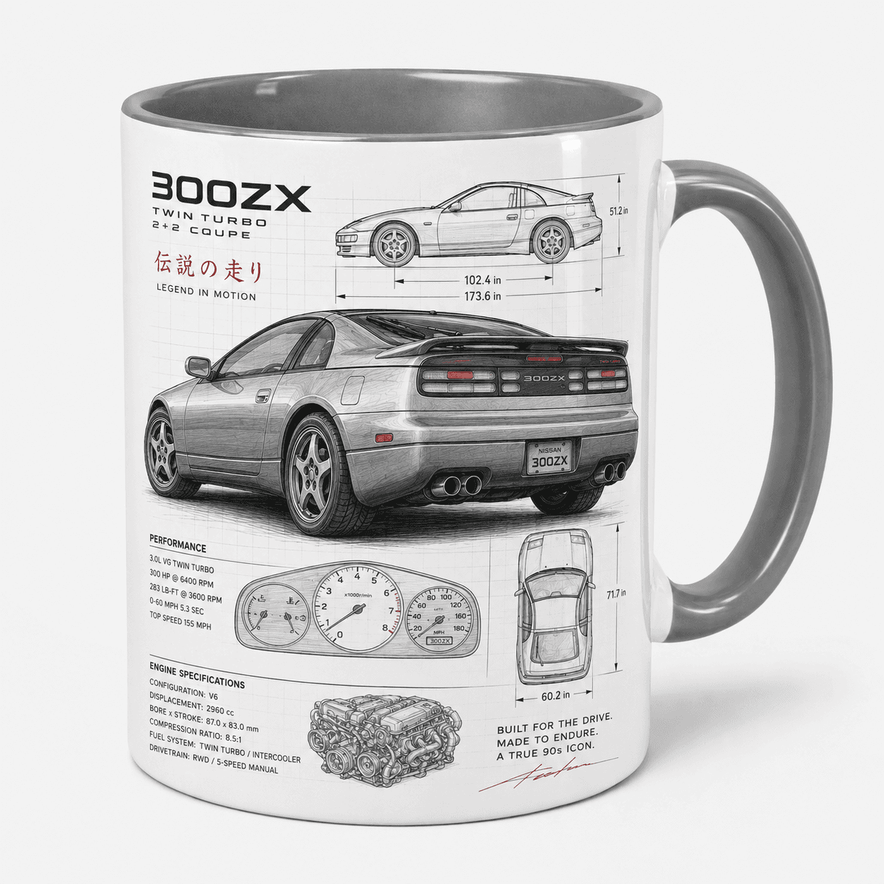 Taza Nissan GTR Modelo 15