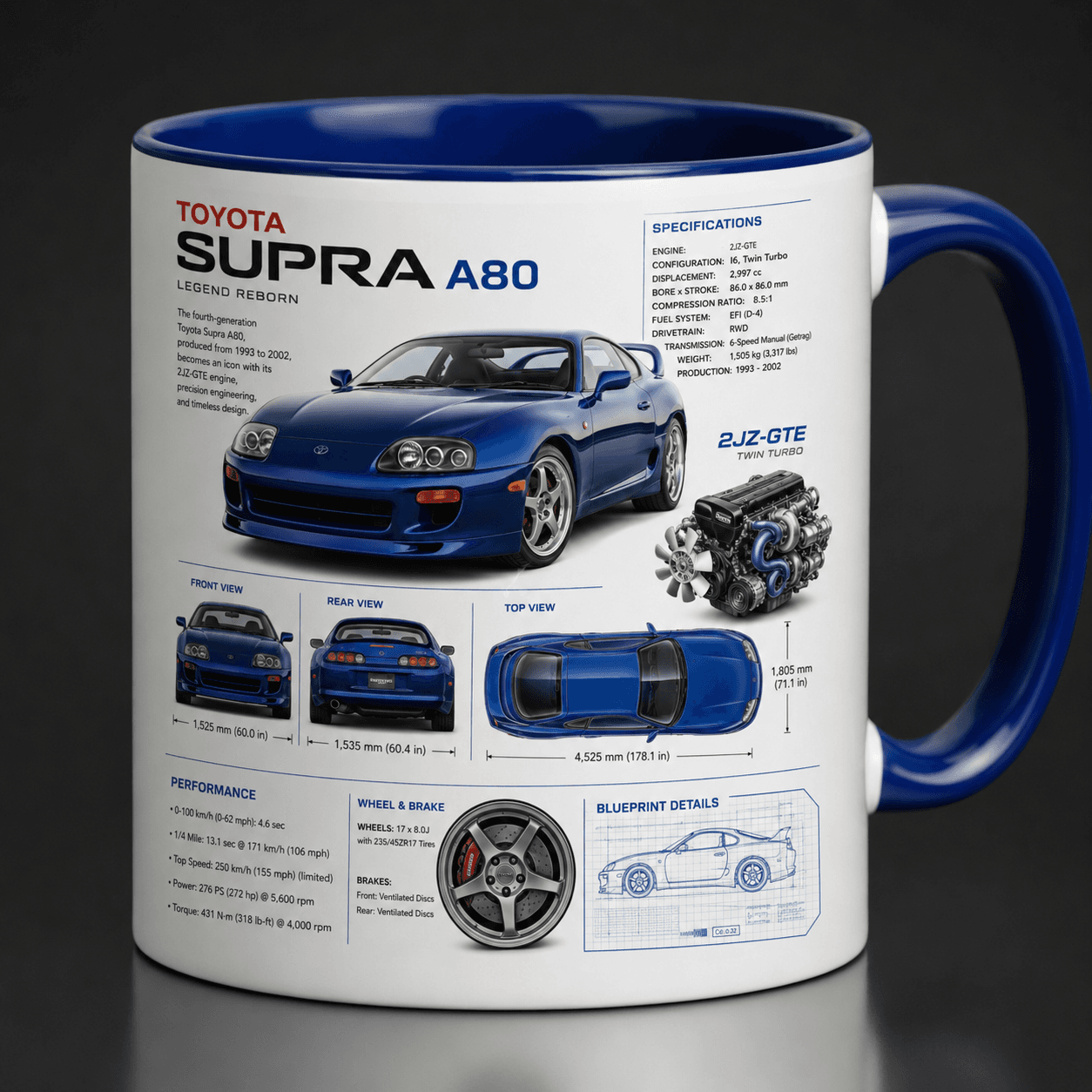 Taza Toyota Supra Modelo 06