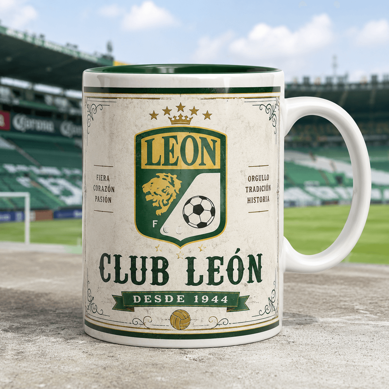 Taza Club León Modelo 1