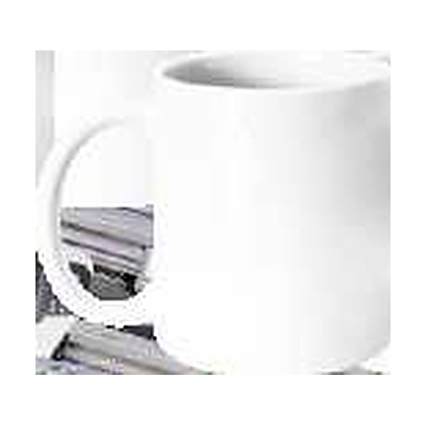 Taza Blanca Cerámica Doble AA 11oz en color Blanco - SKU: SUTABCA11PZA