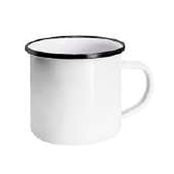 Taza Peltre Doble AA 10oz en color Filo Negro - SKU: SUTZPFN10PZ